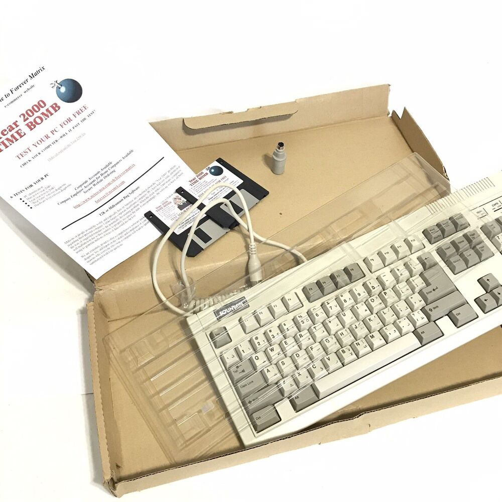 Y2K Vintage Fountain Bilingual On Keyboard Arabic English Software Rare K208